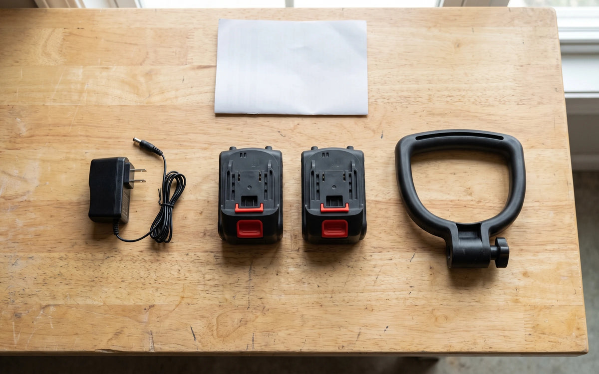 Two batteries in the box.